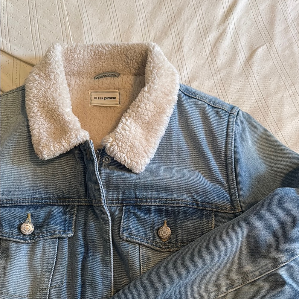 Denim Jacket with Sherpa